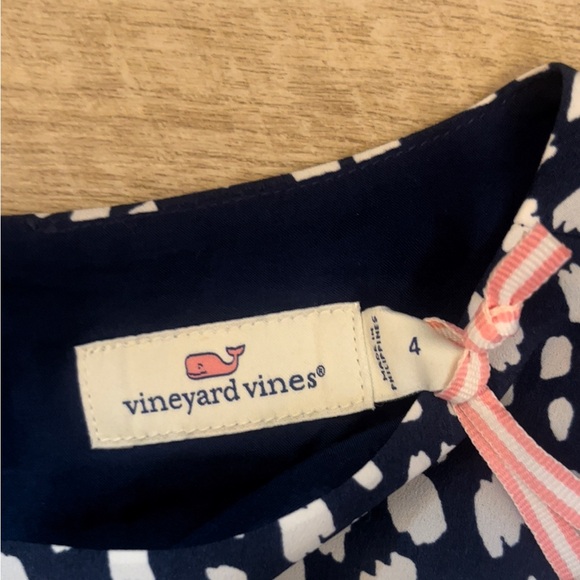 NWT Vineyard Vines Painted Dots Tiered Ruffle Dress Size 4 - Picture 7 of 10